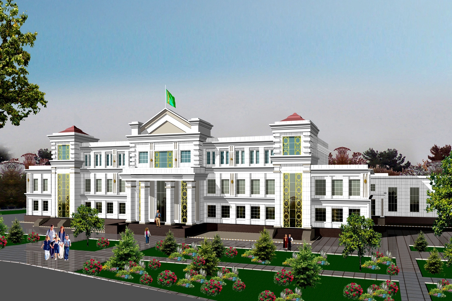 Turkmenistan Balkanat City Middle School | Çakır Construction